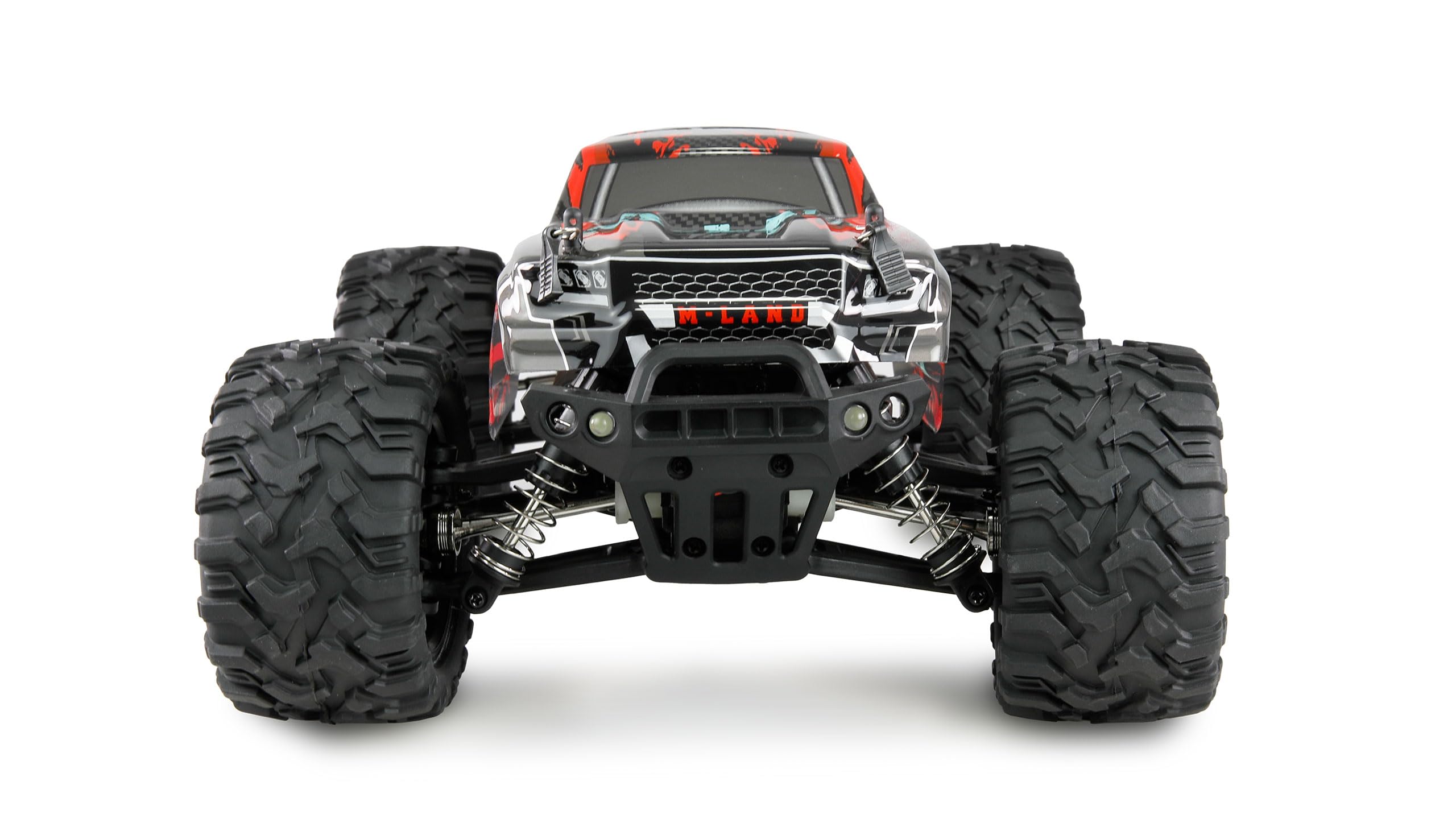 M-Land Monster Truck 48 km/h 4WD 1:16 RTR czerwony zdalnie sterowany