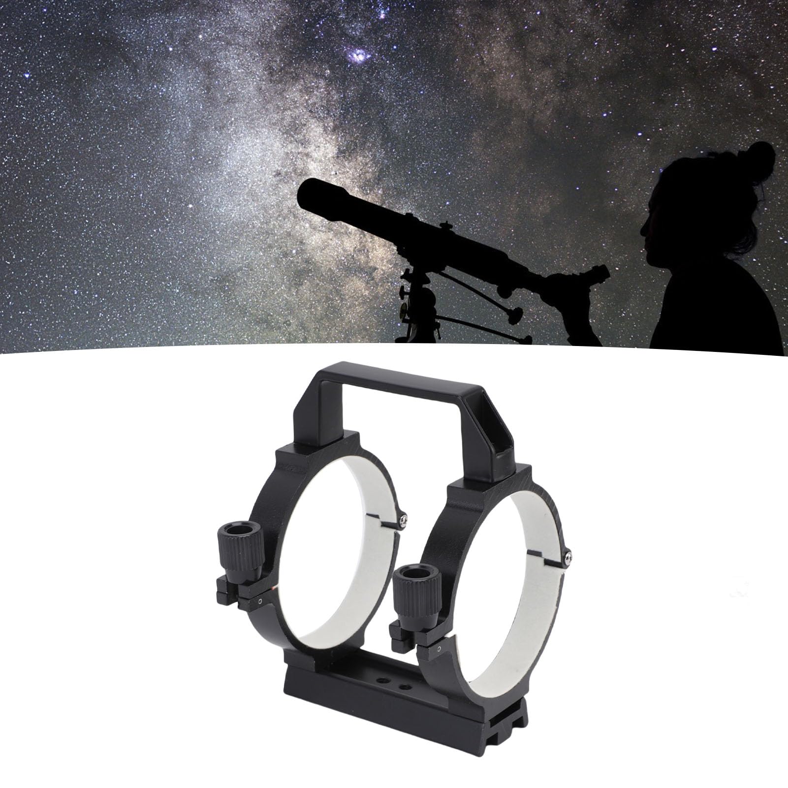 Anillo para Tubo de Telescopio de Aleación de Aluminio con Placa