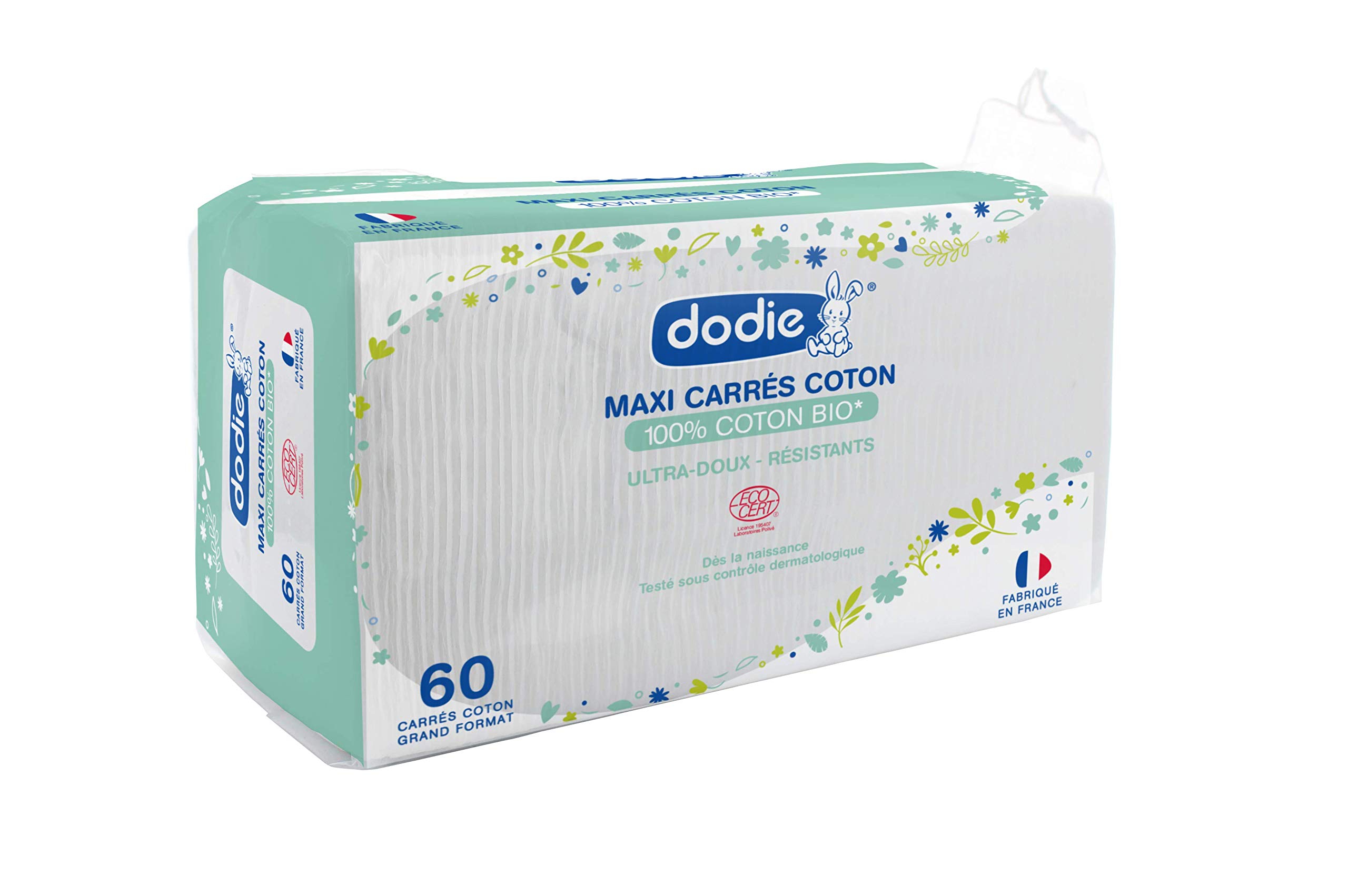 DodieCertified Organic Cotton Square, from Birth, x60