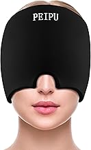 PEIPU Migraine Relief Cap, Soothing Headache Ice Pack, Cooling Gel Hat,Hot/Cold Therapy,Face Cold Compress Head Wrap for Hangover, Tension, Stress, Sinus, Puffy Eyes