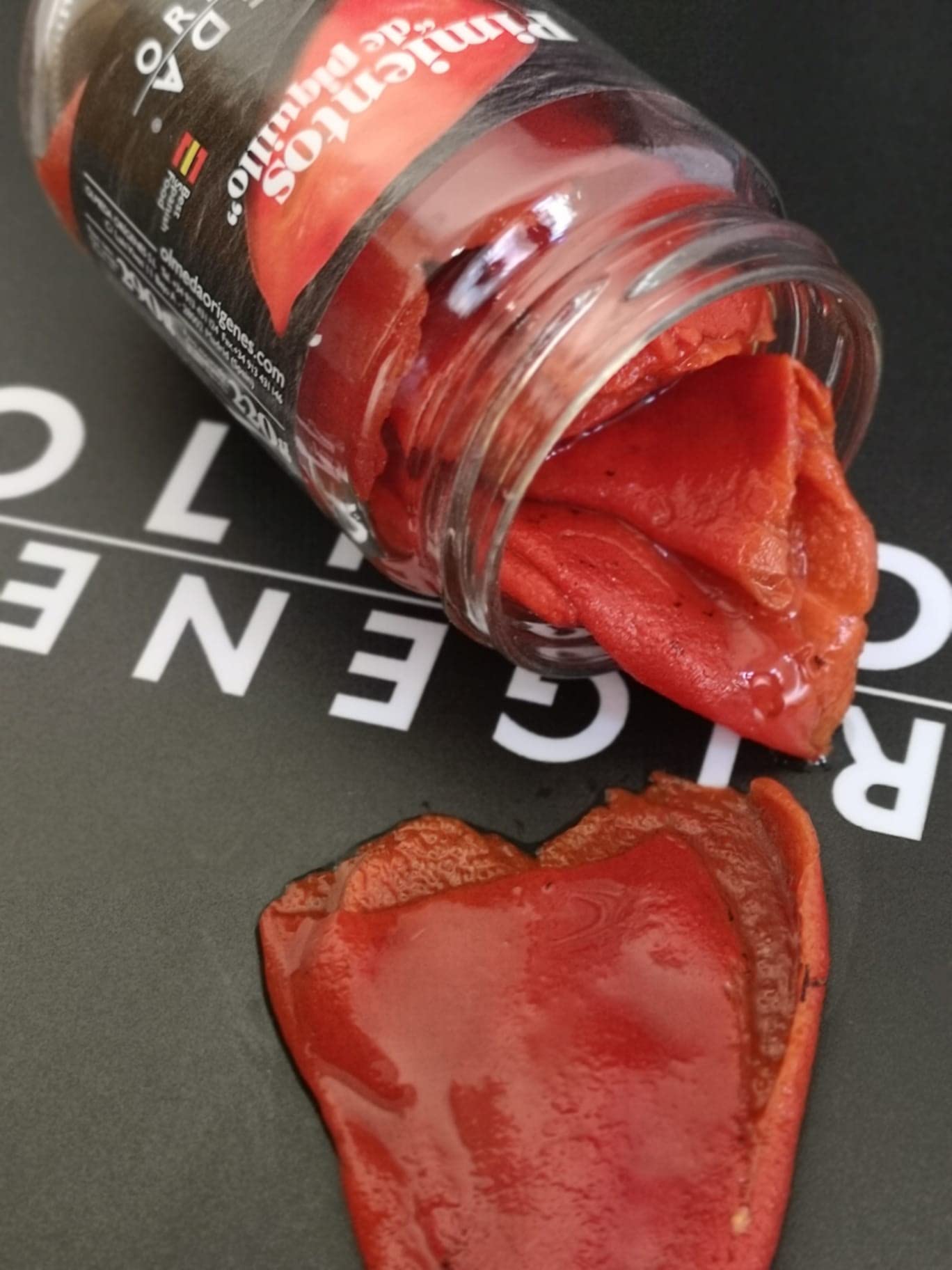 OLMEDA ORÍGENES - Pimientos de Piquillo (Navarra) - Tarro cristal 14/16 unidades (290 g)