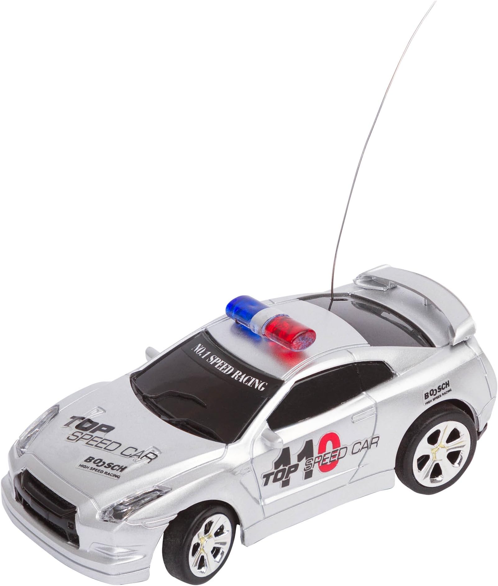 Invento just play 50009904: Police Mini Racer Radio Controlled Car – Silver