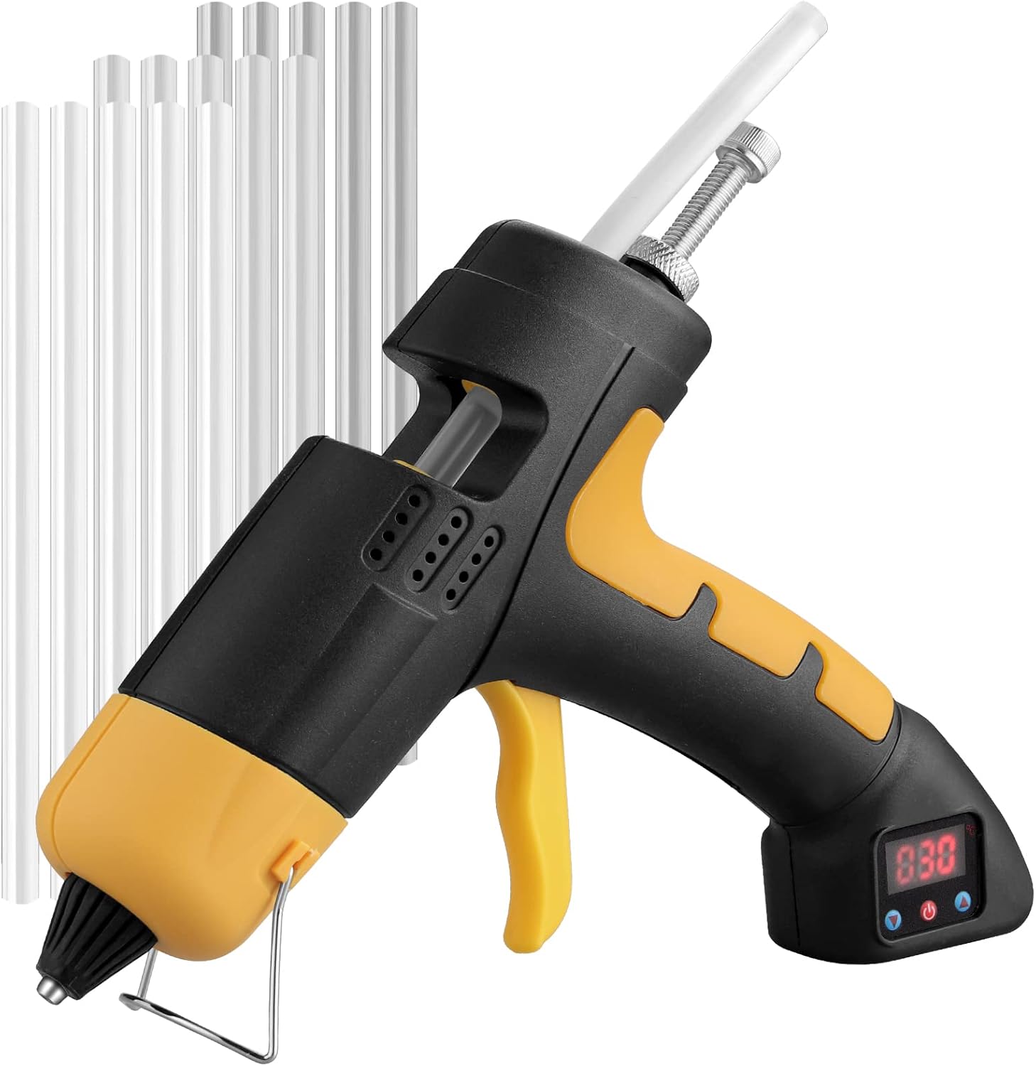 Cordless Hot Glue Gun, AMTOVL Auto Shut Off Hot Glue Gun