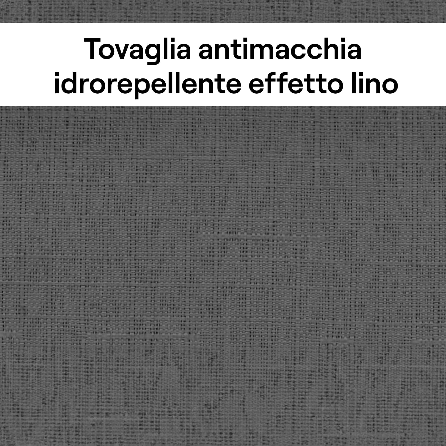 Nappe effet lin, pratique et élégante grâce à son pouvoir anti-taches et hydrofuge, il suffit de passer un chiffon humide - Lavable en machine - 100 % polyester (pierre, 140 x 360 cm)
