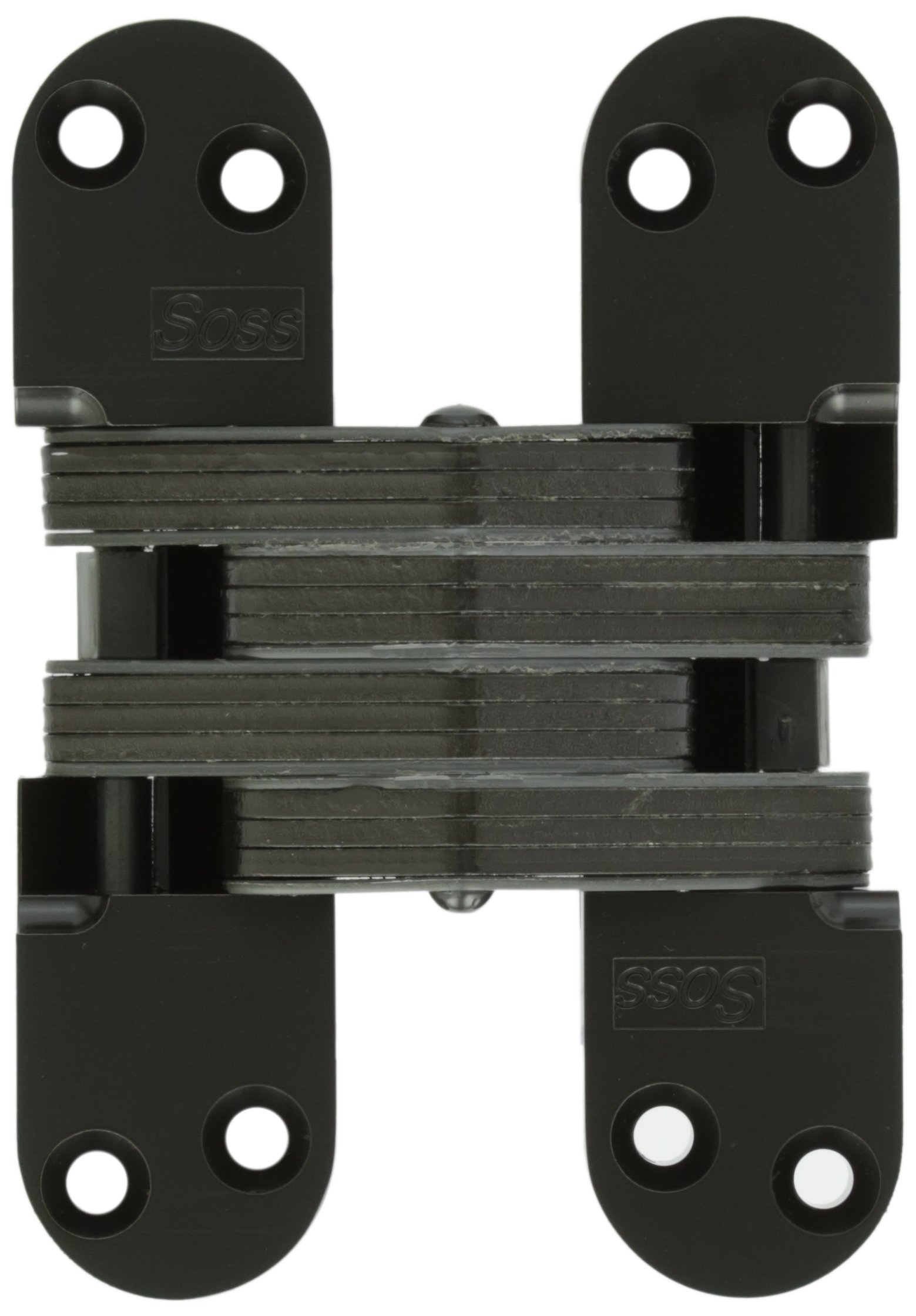 SOSSInvisible Hinge Model 220 for 2" Thick Material, 20 Minute Fire Rated, Zinc, Black E-Coat Exterior Finish, Model Number 220US19