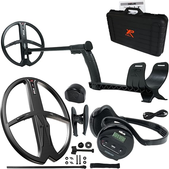 XP Deus Metal Detector Bundle w/Hard Case, Backphones and 2 X35 Coils