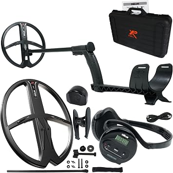 حزمة XP Deus Metal Detector مع حقيبة صلبة وهواتف خلفية وملفات X35