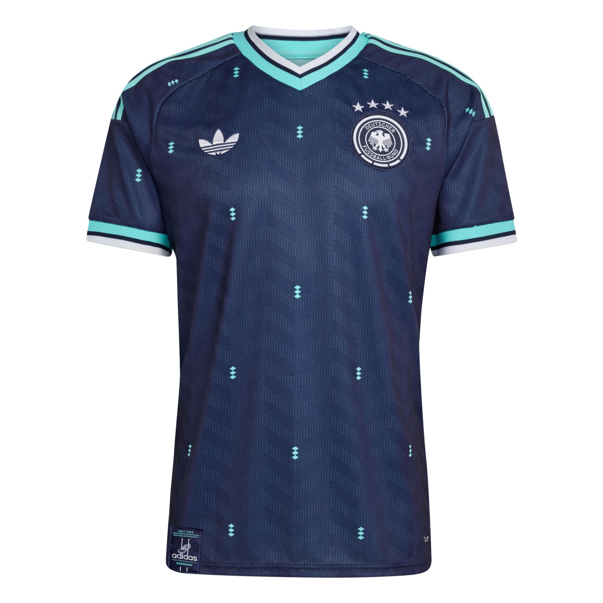 adidas Koszulka piłkarska dla mężczyzn, DFB A JSY, burgundowa czerwień