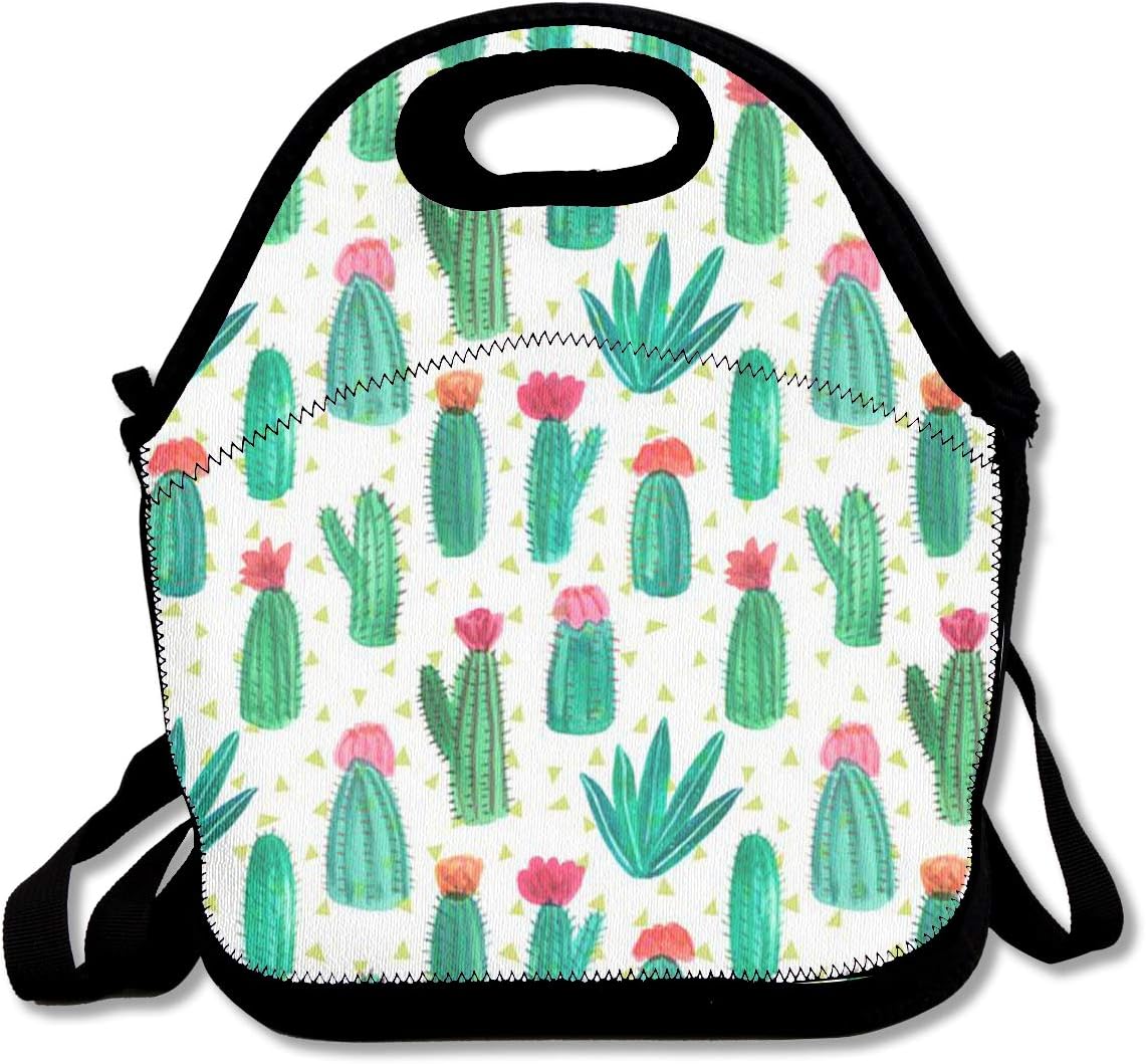 Cute Cactus Lunch Bags Waterproof Lunchboxes Reusable Insulated Lunch Boxes Lunch Bag Box Lunch Tote Pouch For School Work Office Picnic Travel