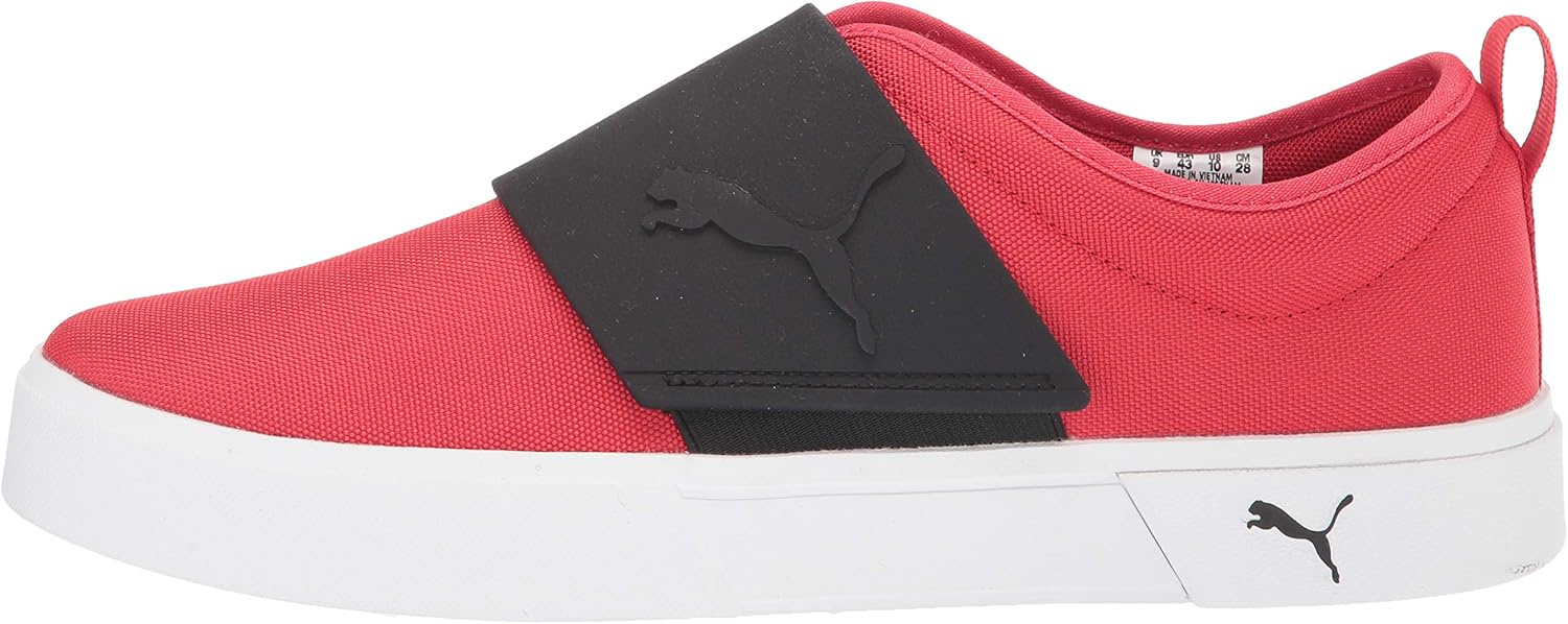 PUMA Men's El Rey II Slip On Sneaker, High Risk Red-Black, 7