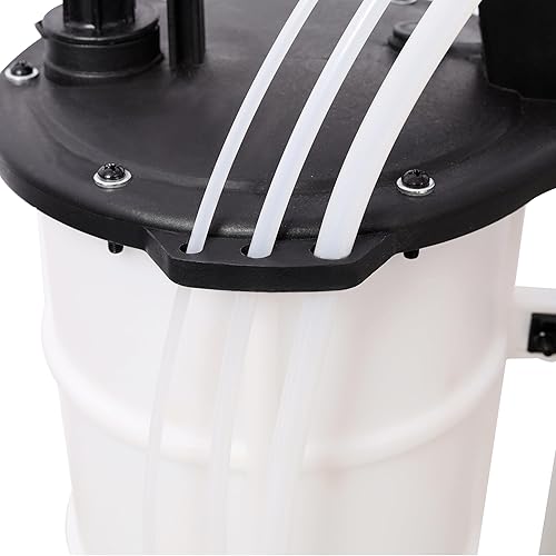 Miniatura 5 de Bomba extractora de aceite manual de 9 litros, cambiador de aceite, extractora de fluidos al vacío con 4 tubos para automóviles, barcos, fluidos,