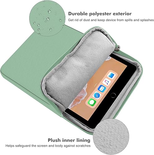 Vista 88 de MoKo Funda para tablet de 12.9 pulgadas para iPad Pro M4 y Air M2 2024, iPad Pro 12.9 M2 y M1, Galaxy Tab S8+/S9+ 12.4, bolsa de poliéster claro