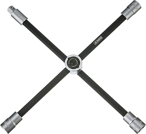 ARES 70092 - Llave deslizante de 4 vías - Llave deslizante ajustable que proporciona un apalancamiento superior - Se pliega para un almacenamiento