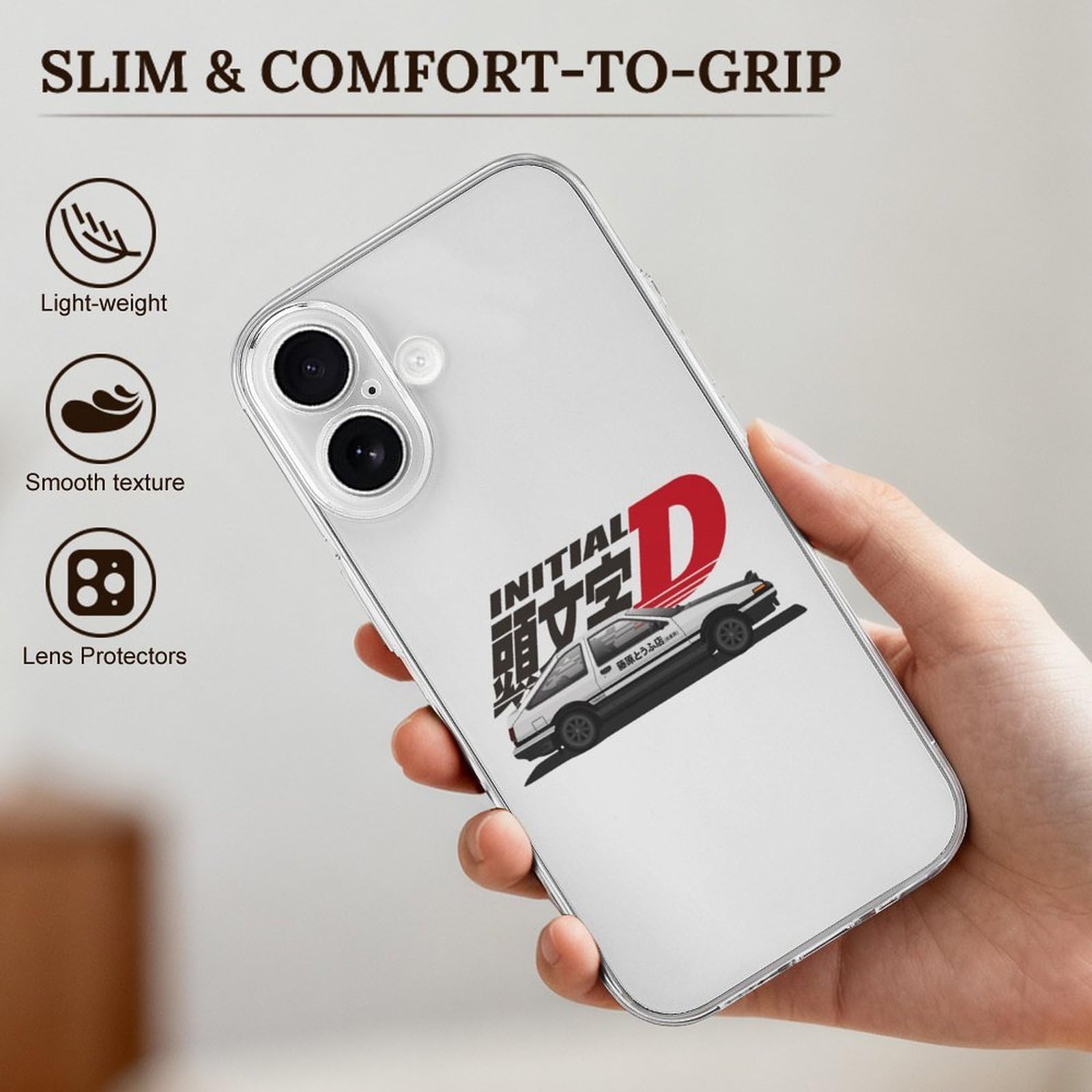 Amazon.co.jp: iPhone17用ケース 頭文字d イニシャル D Ae86