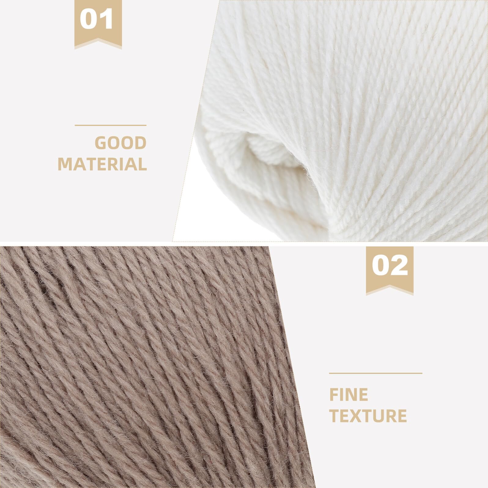 6 Gomitoli Filato Cashmere Morbido per Lavori Artigianali Casalinghi Filato per Uncinetto e Maglia 3 Colori Pastello per Sciarpe Guanti e Cappelli Fatti a Mano