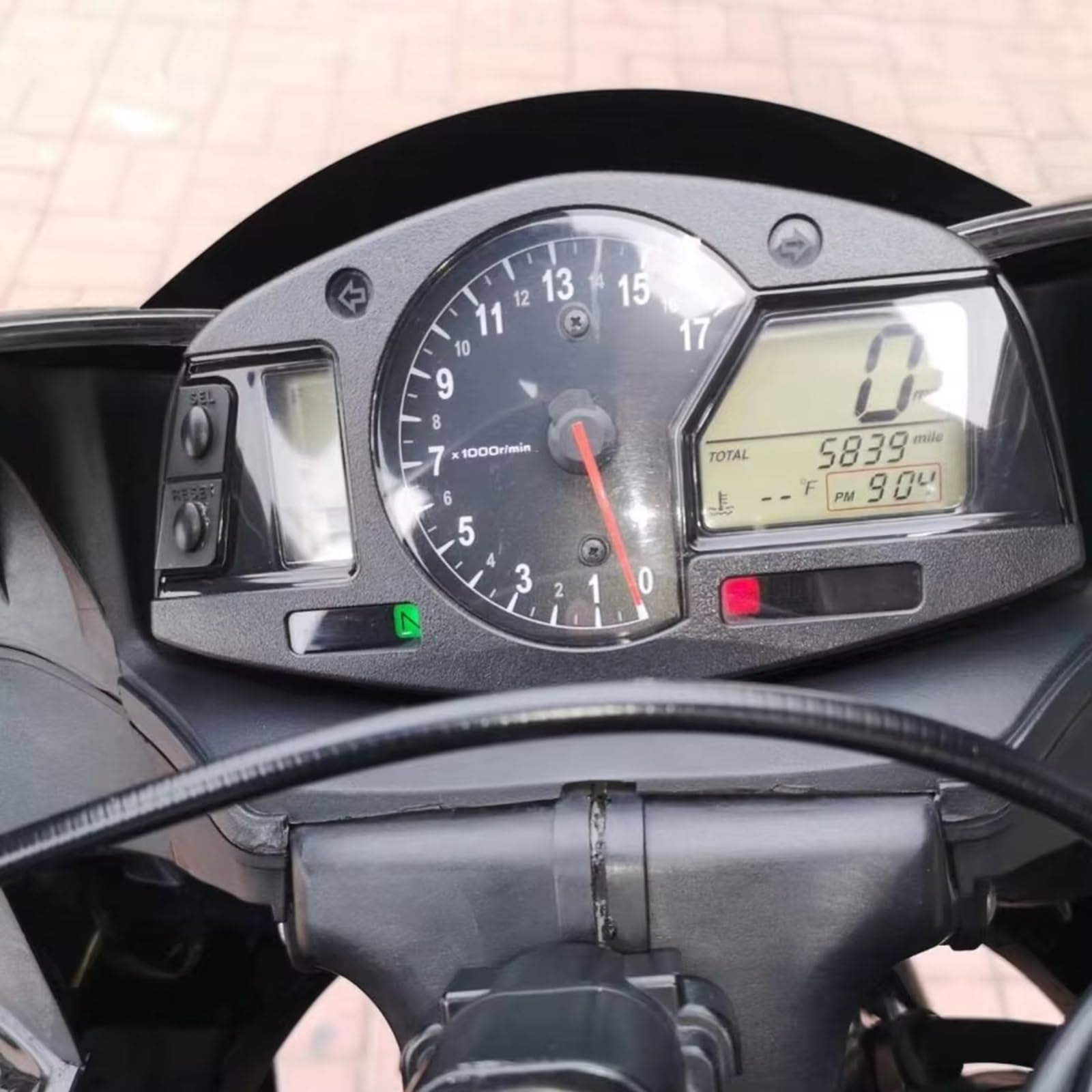 Carcasa Cuadro Moto Para CBR600RR 2007 2008 2009 2010 2011 2012 Para El Modelo Odómetro Velocímetro Carcasa De Instrumentos Tacómetro Cubierta Del Indicador Piezas De Repuesto