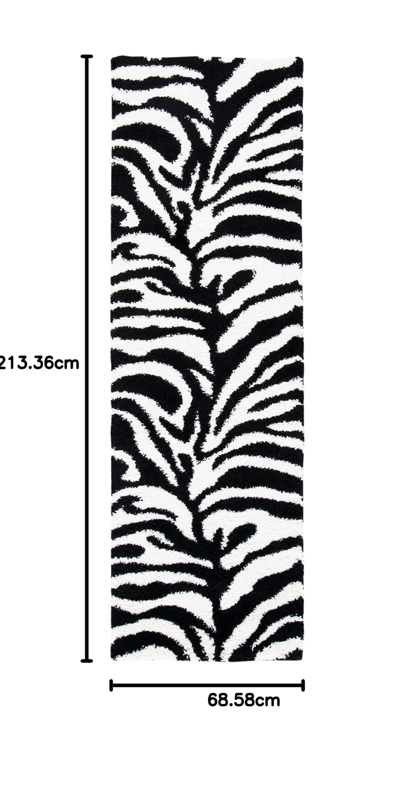 SAFAVIEH Florida Shag Teppich – Hoher Flor, Blau, 69 X 213 Cm, Für Wohnzimmer, Schlafzimmer, Esszimmer