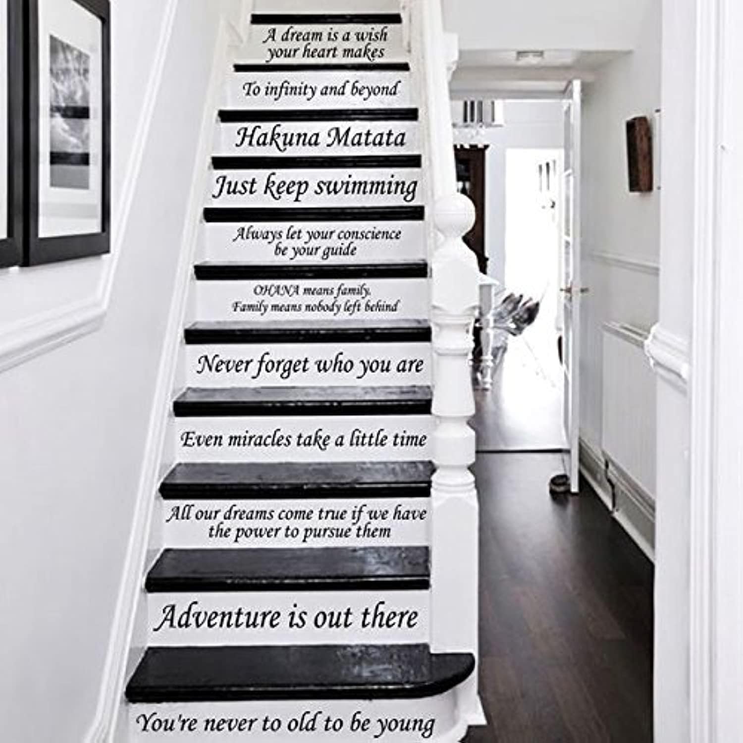 Letters Wall Decor Stickers Stair Decals Quotes Stairway Decals Quote Steps Vinyl Stickers Lettering Family Staircase Decal