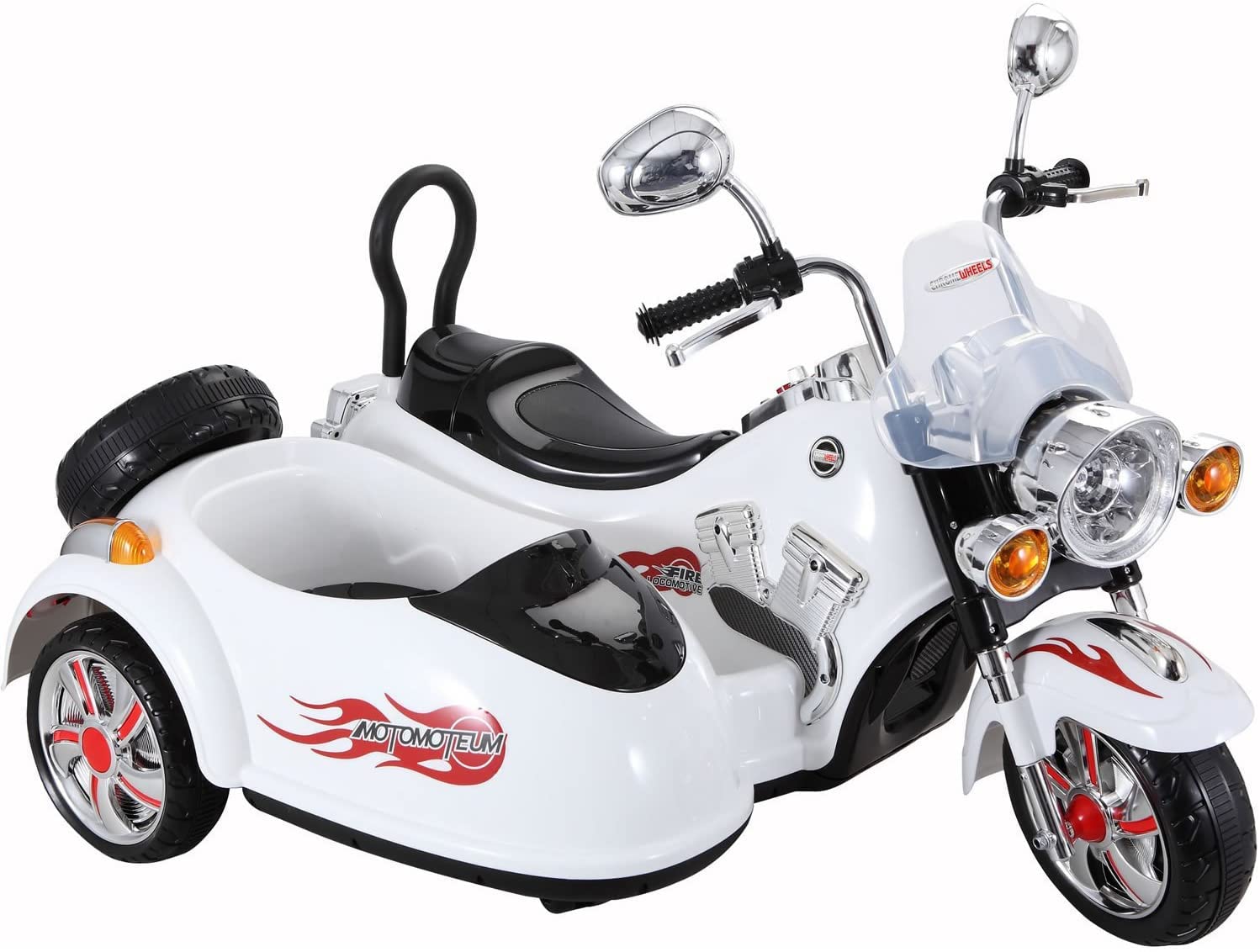 DERAK New Children Electric Motorcycle Ride On Toys With Two