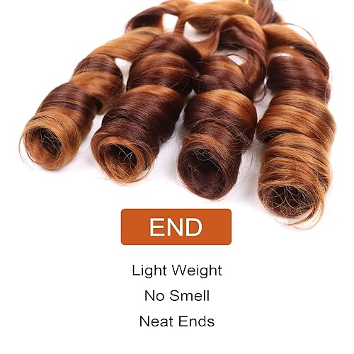 Miniatura 6 de Cabello rizado francés para trenzar de 22 pulgadas, 8 paquetes de cabello rizado español preestirado para trenzas de caja, cabello trenzado francés,