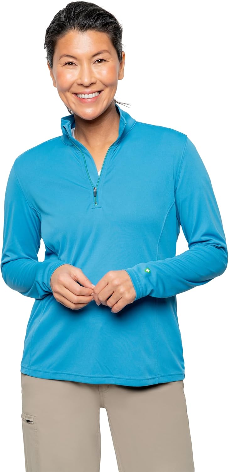 Insect Shield Women's Tech Quarter Zip Moisture-Wicking Pullover