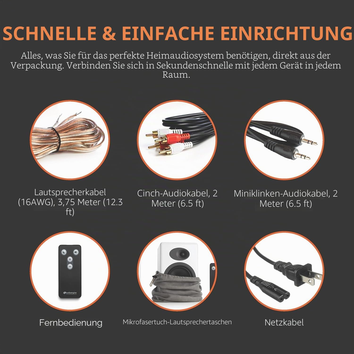Audioengine Regallautsprecher - A5 Plus 150-W-Bluetooth-Lautsprecher für Heimkinos und Studios