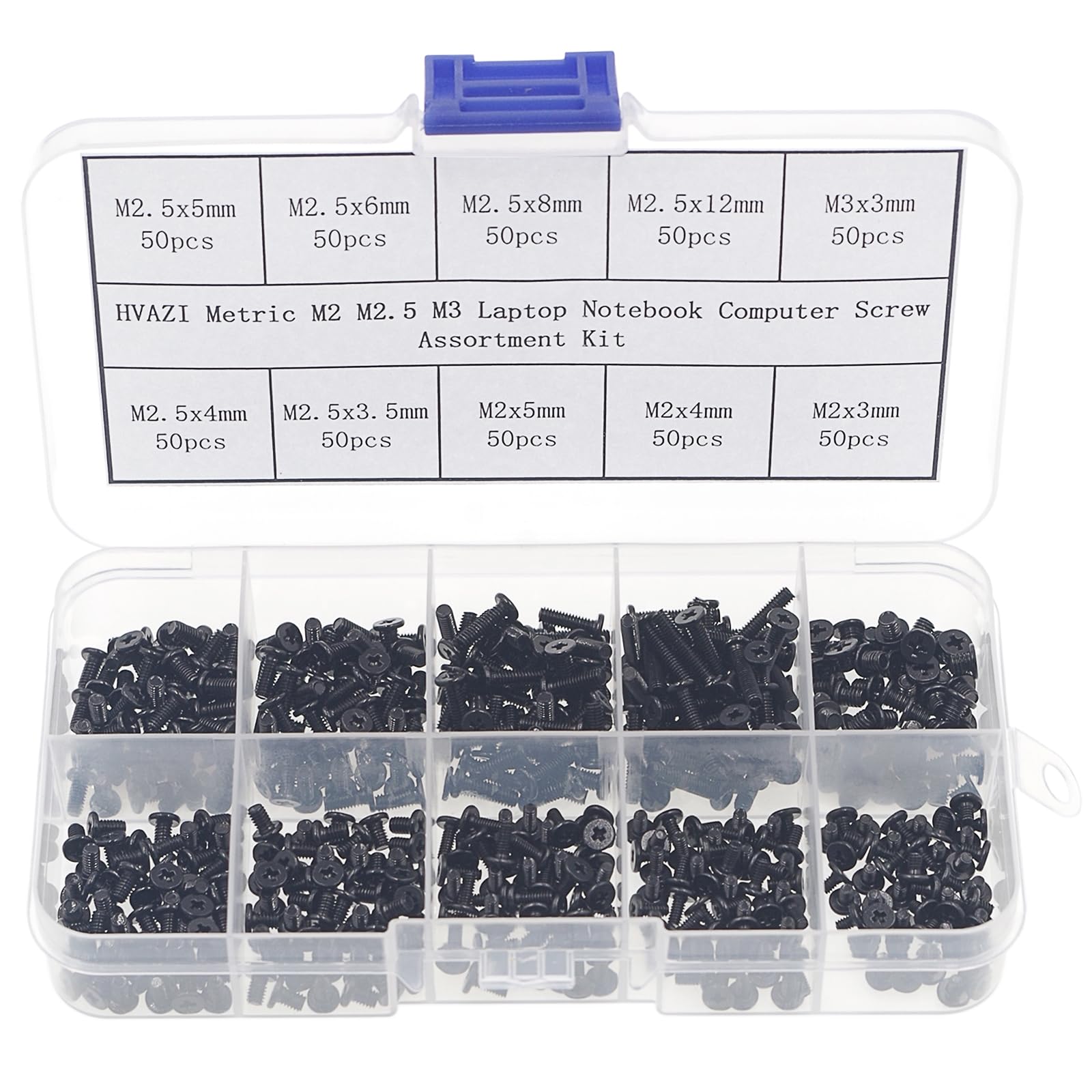 HVAZI Metric M2 M2.5 M3 Laptop Notebook Computer Screw Assortment Kit