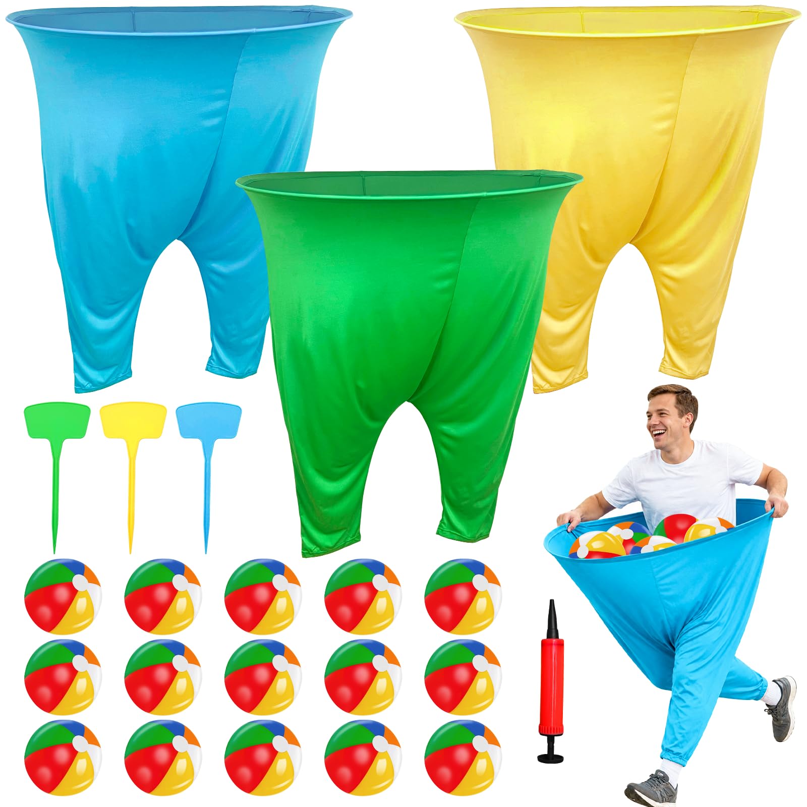 Granny Pants Yard Game Set, 3 PCS Granny Pants Halloween Party Outdoor Game
