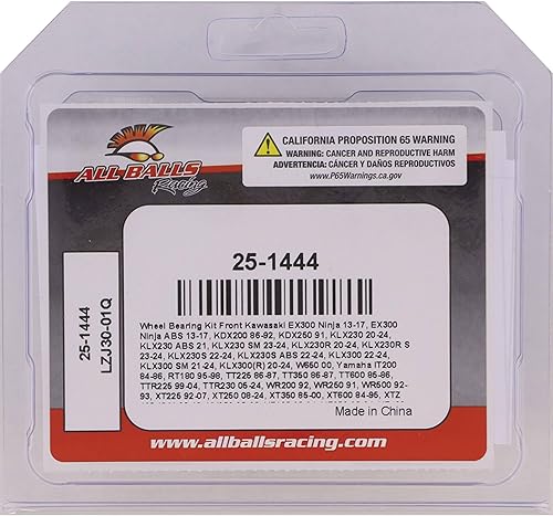 Miniatura 8 de All Balls Racing 25-1444 Kit de rodamientos de rueda compatible conreemplazo para Kawasaki Yamaha