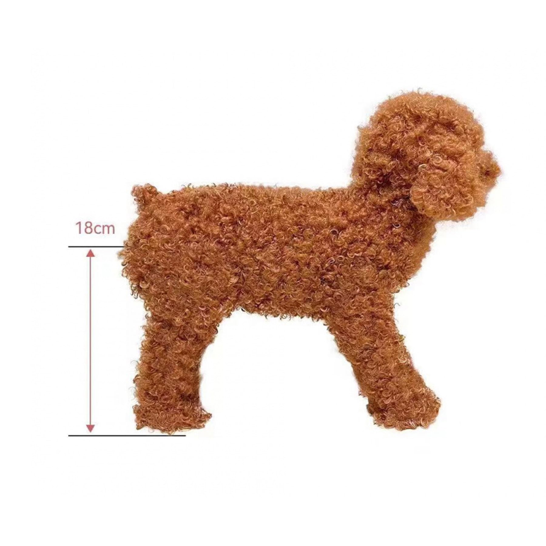 Zabawka dla psa towarzyszącego – brązowy pluszowy Corgi, 18 cm, uspokajający szczeniak, zabawka dla psów