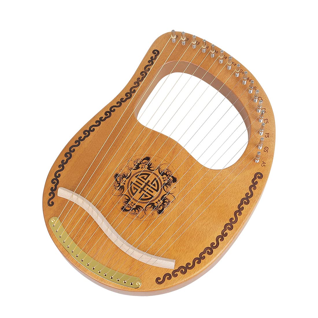 Harfe Mit Mischpult Lyre Harp 16 Metallsaiten Geeignet Für Erwachsene Und Kinder Professionelles Streichinstrument Lye Harp