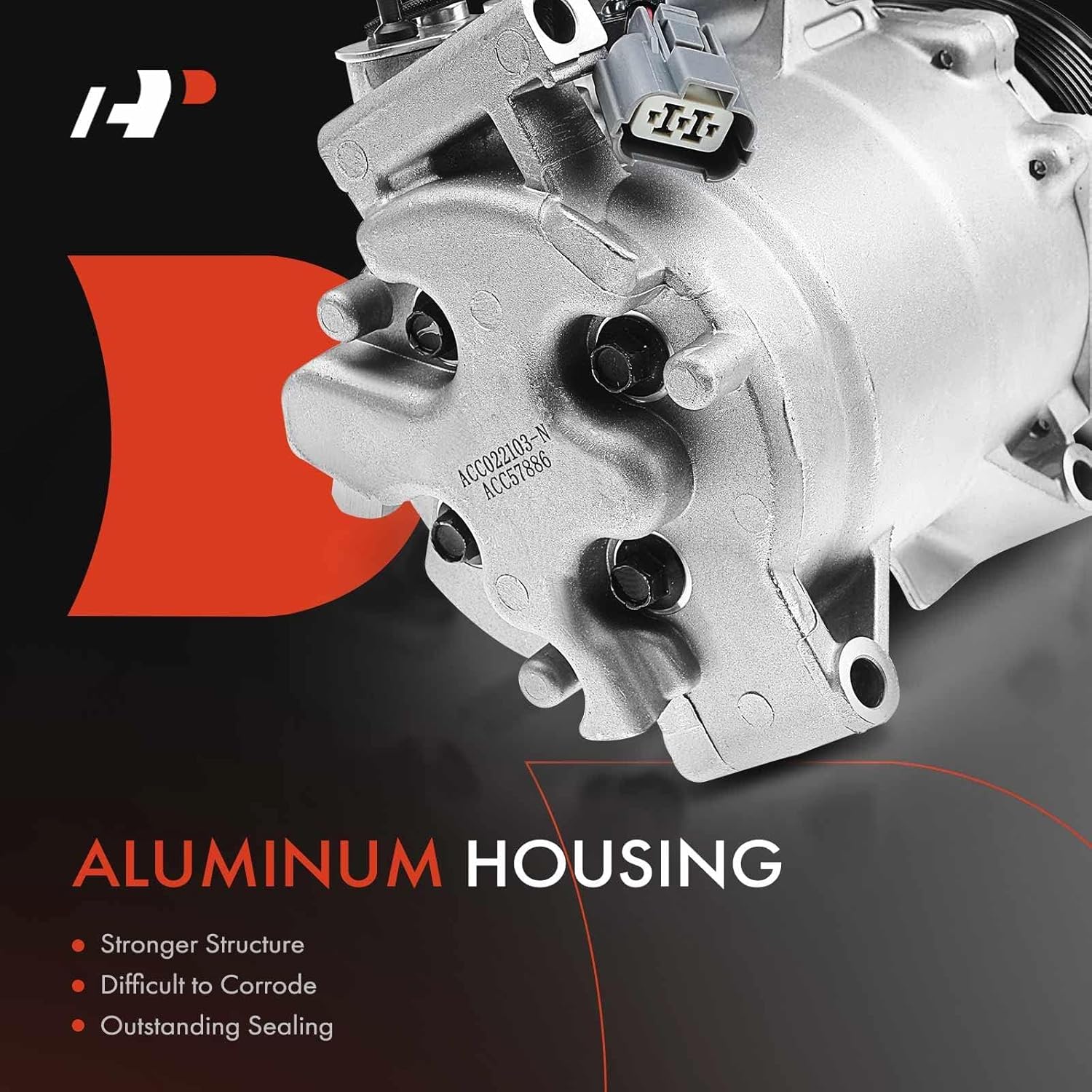 A-Premium A/C Compressor with Clutch Compatible with Acura TSX 2.4L 2004-2008