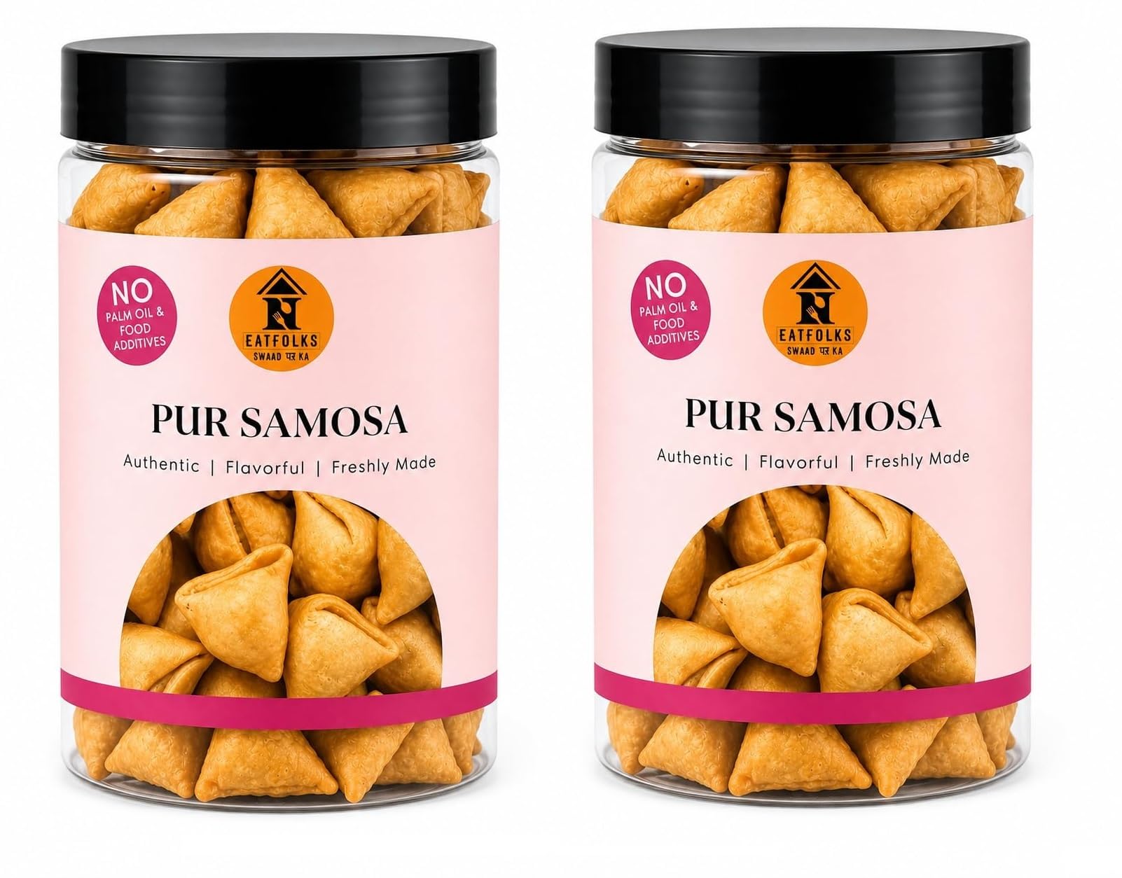 EATFOLKS Pur Samosa Pack of 2 | Traditional Savory Indian Snack | Crispy Filled Bites with Authentic Taste | Tea Time Refreshment Choice | Ready to Enjoy Snack for Gatherings and Occasions-image-17