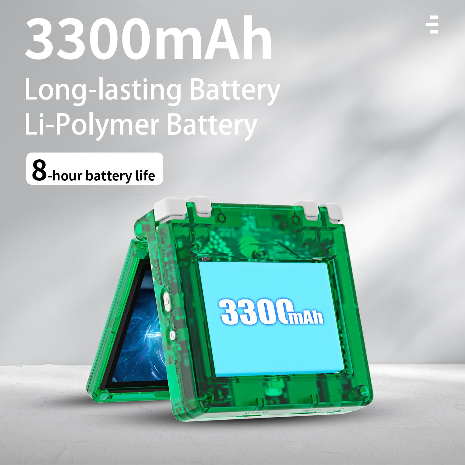 RG35XXSP - Console di gioco portatile con sistema Linux, schermo IPS da 3,5 pollici e scheda TF 64G, console di gioco retrò, batteria integrata da 3300 mAh, supporta 5G WiFi Bluetooth verde