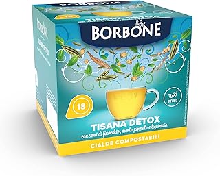 Caffè Borbone Detox-Tee - 72 Pads (4 Packungen mit 18 Stück) - Kompatibel mit ESE System Papier Pads 44 mm