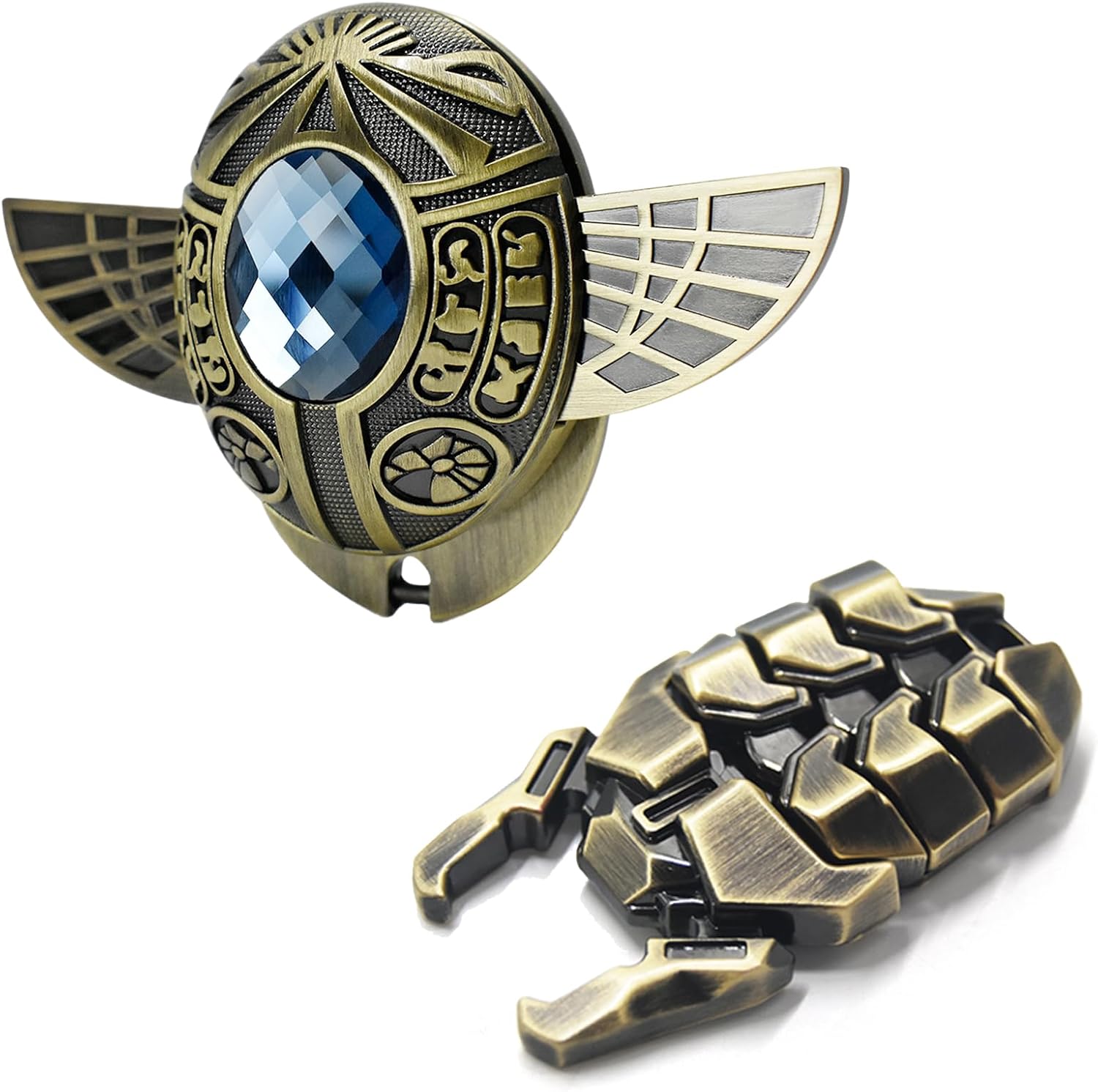 2-Pack Metal Beetle Fidget Toys for Adults - Bettle Fidget Clicker & Beetle Fidget Slider