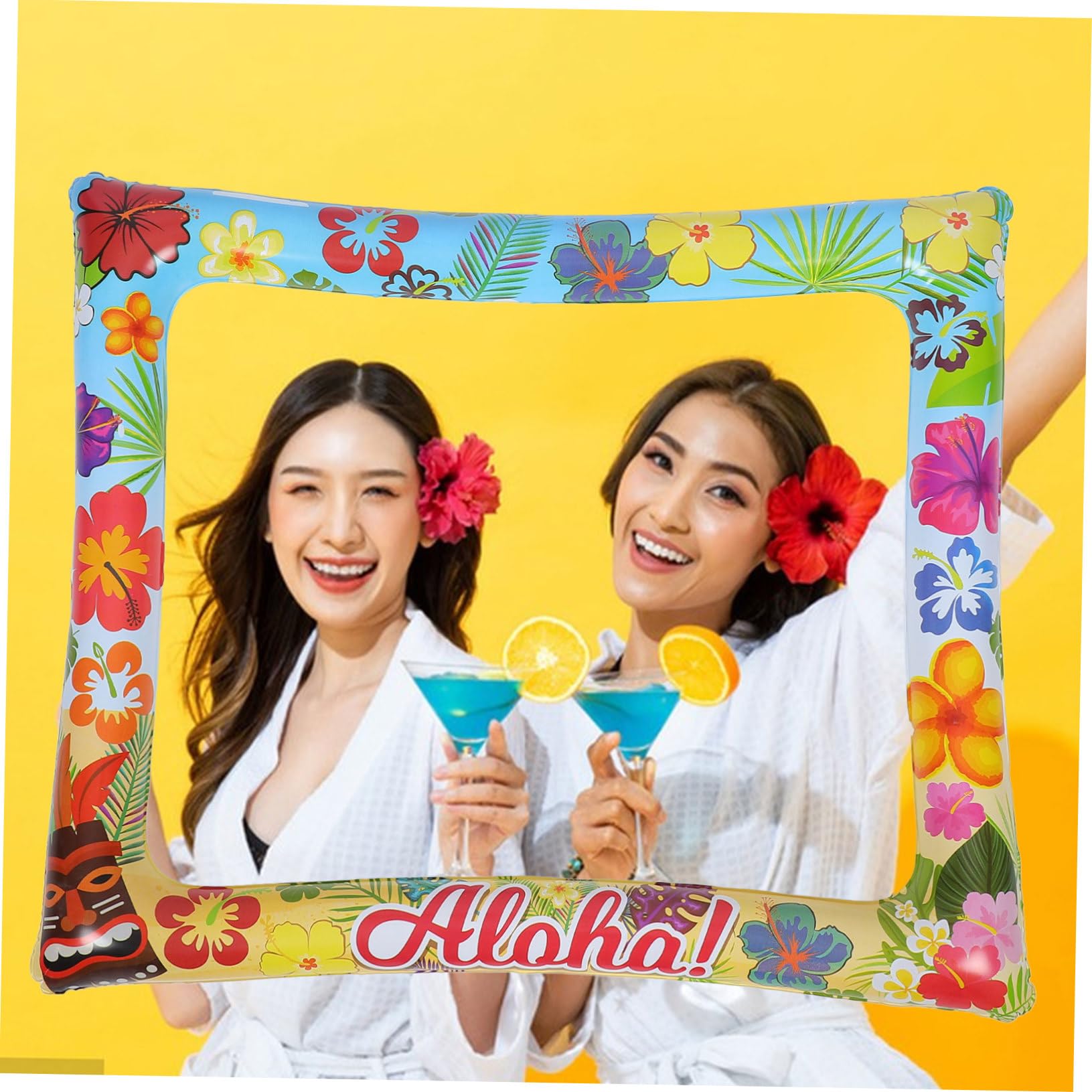 TOYANDONA 2 Stück Aufblasbarer Fotorahmen Bunte Party Deko für und Foto Events für Sommerhochzeiten und Strandpartys Leicht und Reißfest für Unvergessliche Erinnerungen