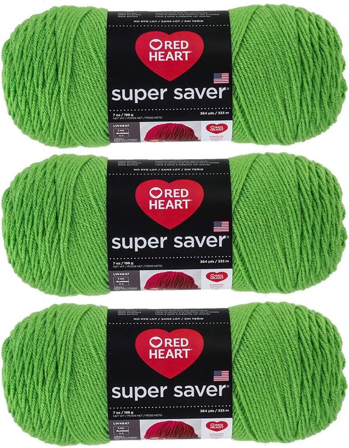 Red Heart Super Saver Yarn-Spring Green