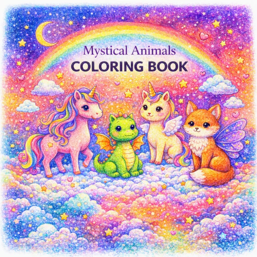 Mystical Creatures: A Magical Coloring Book
