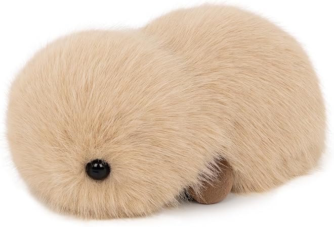 Interactive AI Plush Companion– Privacy-Safe Emotional Support Robot Pet, Anxiety Relief Comfort Robotic Pet Toys for Kids, Teens, Adults, Seniors | Ideal Toy (Khaki)