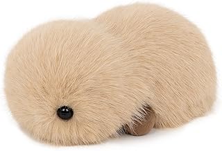Interactive AI Plush Companion– Privacy-Safe Emotional Support Robot Pet, Anxiety Relief Comfort Robotic Pet Toys for Kids, Teens, Adults, Seniors | Ideal Toy (Khaki)
