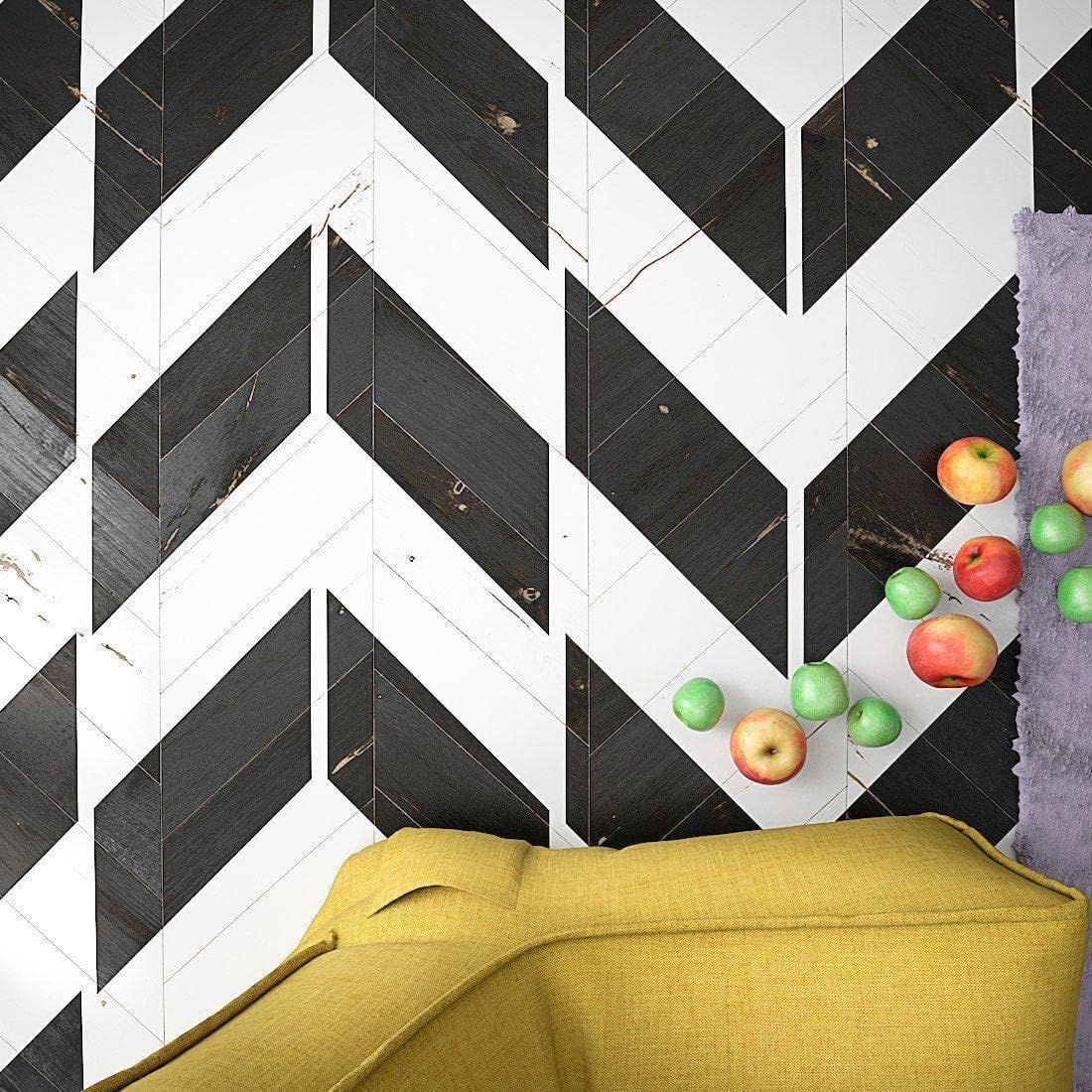 Herringbone Geometric Stencil- Large Herringbone Stencil for Floors and Walls