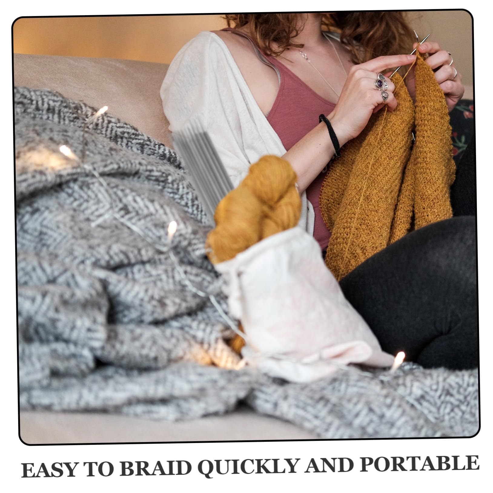 Tofficu 176stücke Edelstahl Stricknadeln Doppelte Spitzen Stricknadeln Für Pullover Mützen Und Schals Ergonomische Glatte Nadeln Für Anfänger Und Fortgeschrittene