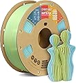 OVERTURE Filament PLA opaque de 1,75 mm, bobine de 1 kg, précision dimensionnelle +/- 0,02 mm, pour imprimante 3D (Bleu Clair-Jaune)