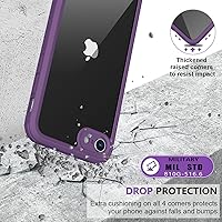 Vista 343 de Miracase Funda magnética para iPhone 14 de 6.1 pulgadas, protector de pantalla de vidrio templado integrado + protector de lente, compatible