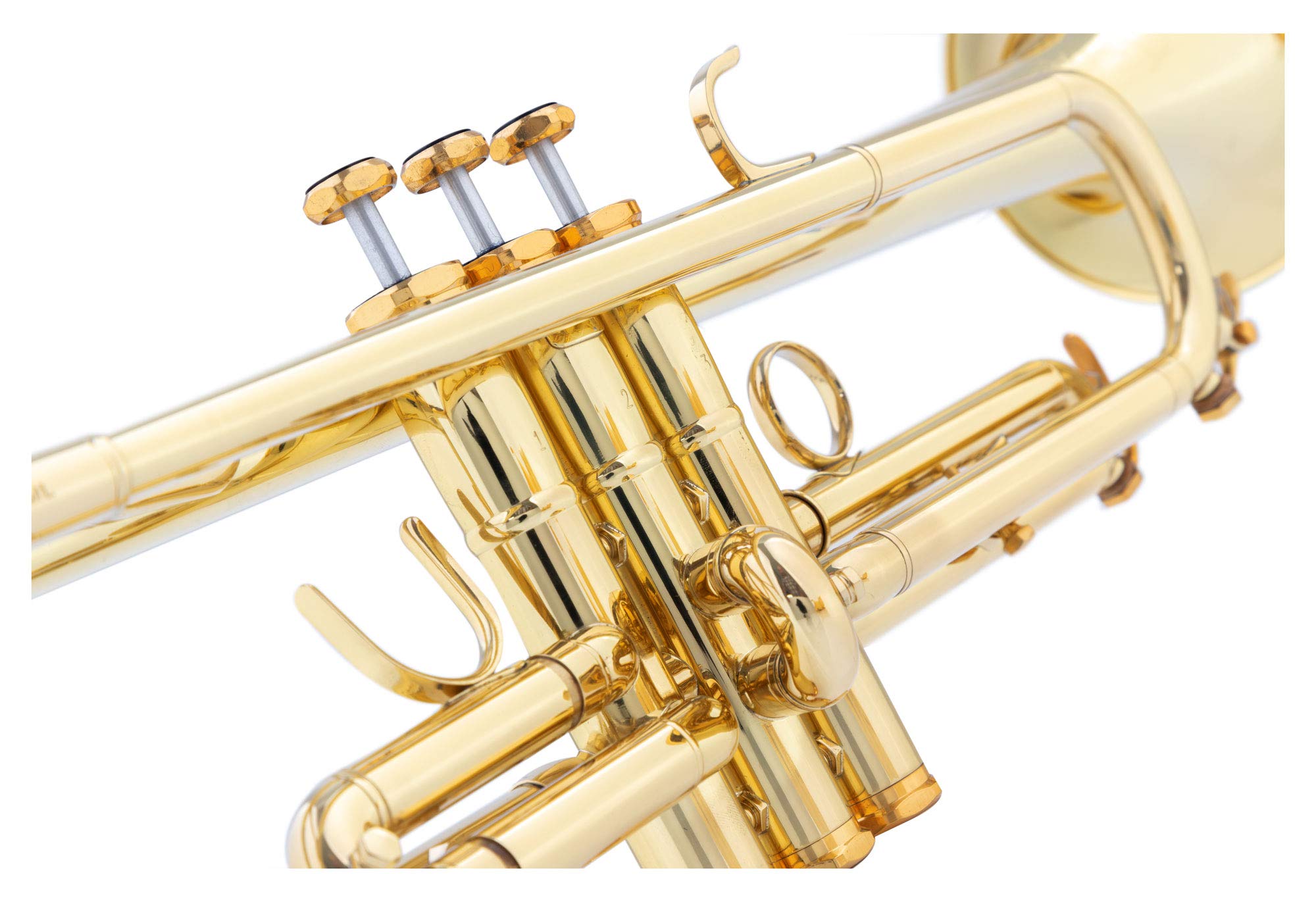 TR-18LW Tromba Bb Lightweight verniciata - Tromba in Bb con finitura trasparente - In ottone - Campana Ø: 124 mm - Valvole in acciaio inox - Foratura ML: 11,68 mm - Inclusa custodia leggera