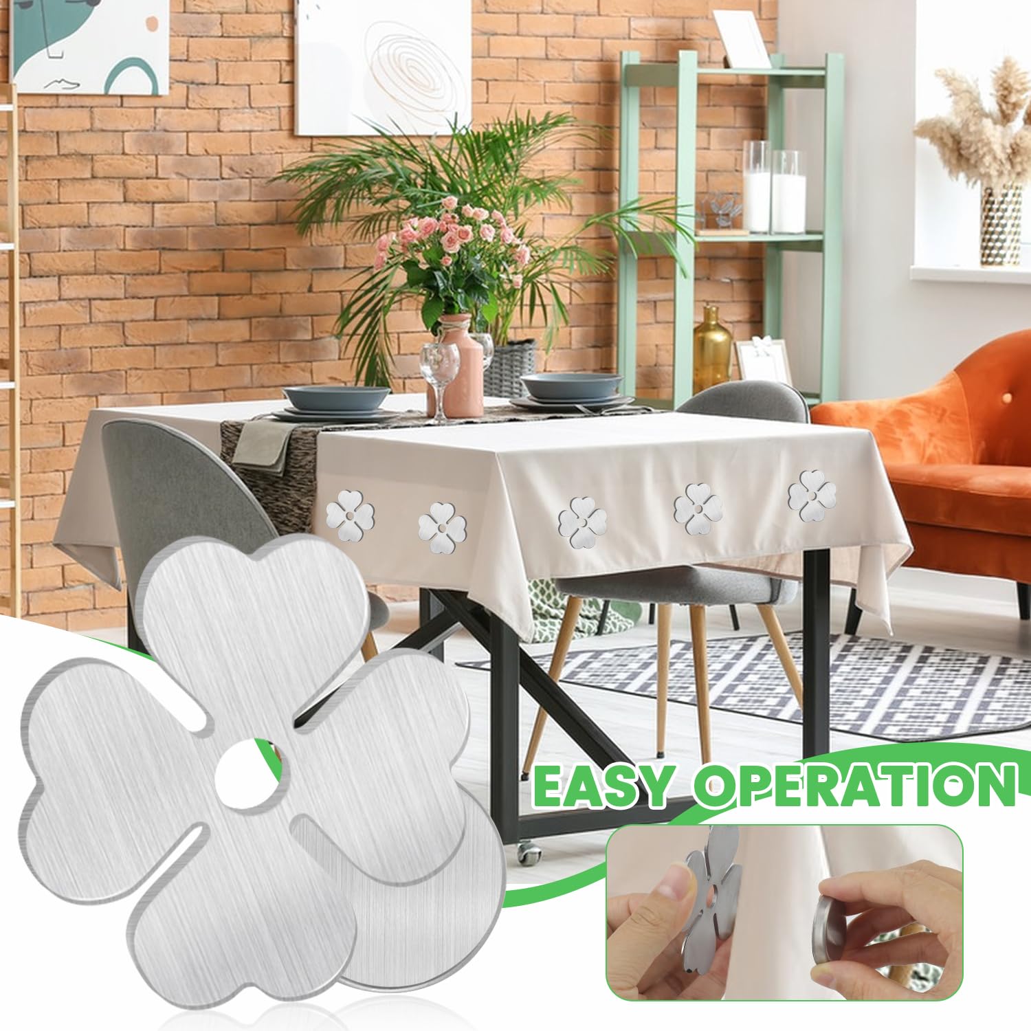 Solaverano 8 Pièces Poids Pour Nappe Magnétique, Poids Nappe De