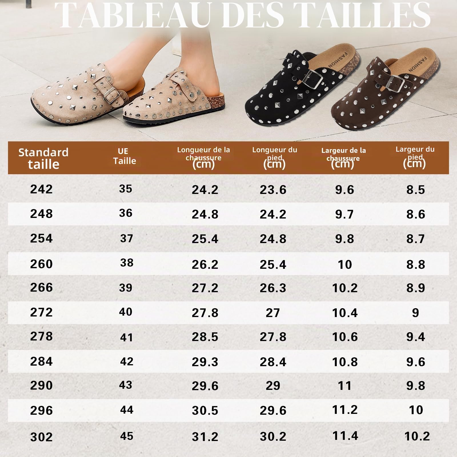 Sabots et Mules Confortables pour Homme et Femme - Chaussures Antidérapantes avec Boucle Réglable pour Intérieur et Extérieur