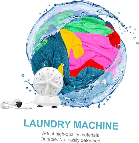 Miniatura 4 de DOITOOL Lavadora Sonic USB Lavadora portátil con limpieza de doble turbina, ligera y apta para viajes, apagado inteligente, limpieza profunda para