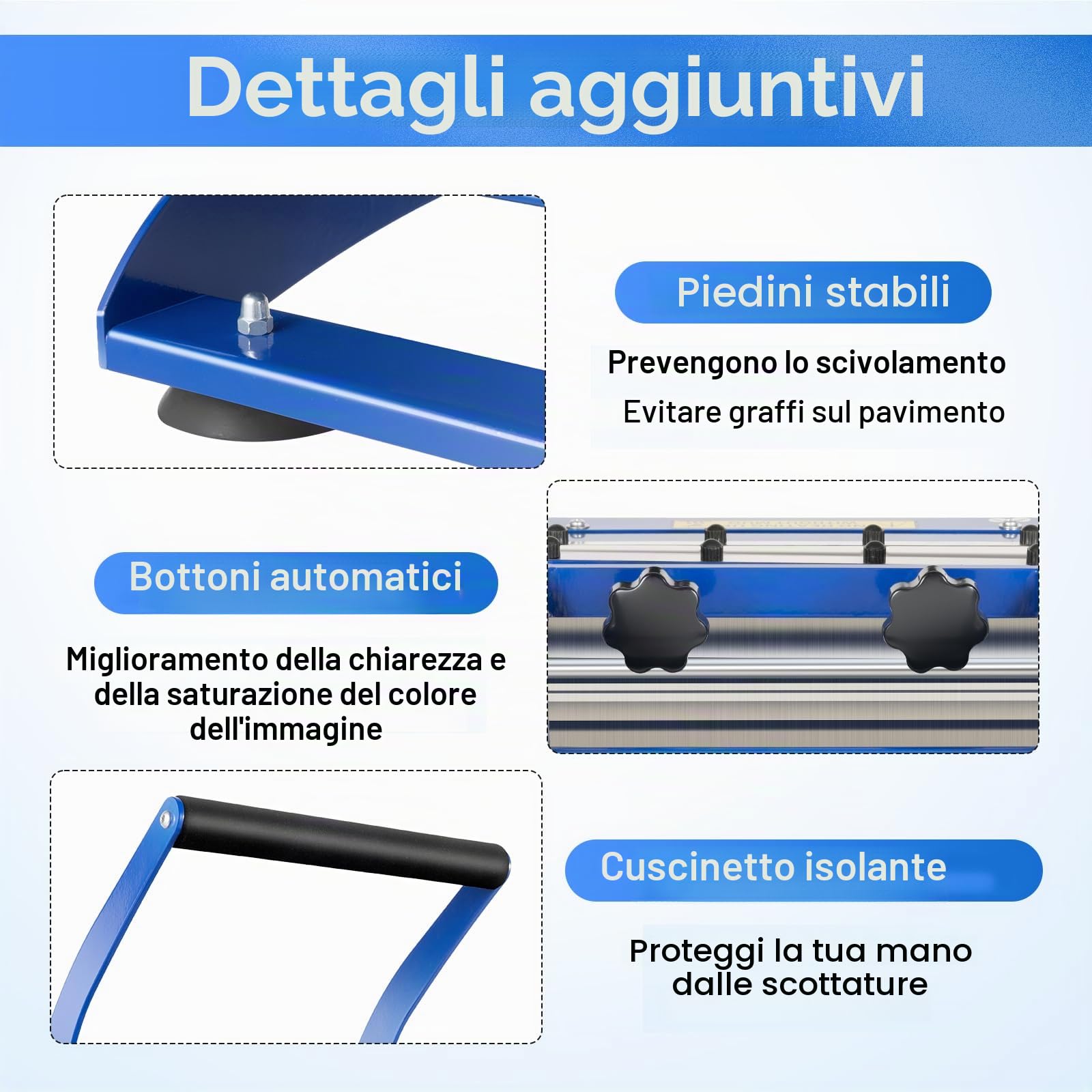 Futchoy Pressa a a sublimazione 8-30 OZ 600 W – 200 ℃ pressa a caldo con 6 sottobicchieri, stampa a sublimazione multifunzione